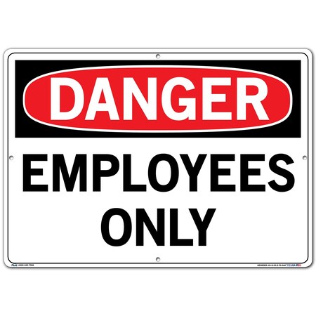 Vestil Polystyrene Sign, 14-1/2" H, 20-1/2" W, Polystyrene, Rectangle, English, SI-D-03-E-PS-040 SI-D-03-E-PS-040